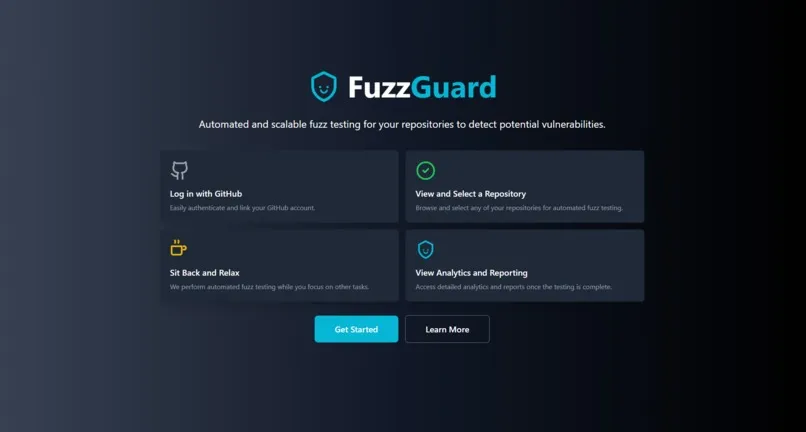 Abstract representation of code being fuzz tested with digital patterns